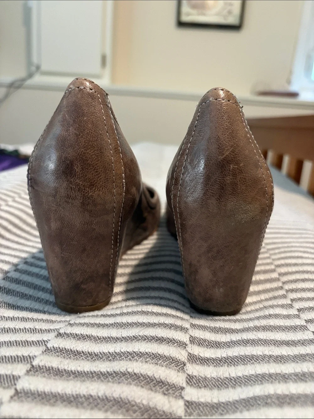 Frye Women's Brown Round-Toe Ballet Flats